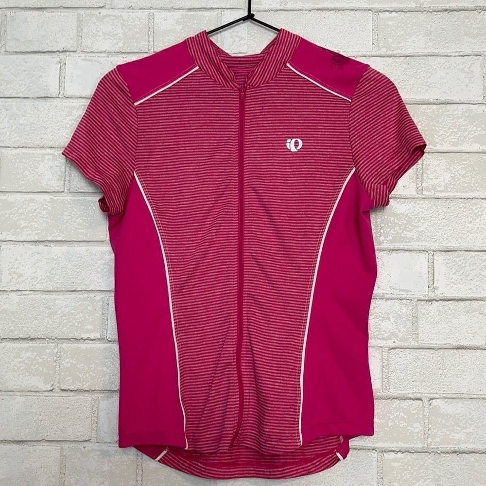 Pearl Izumi Pink Cycling Full Zip Short Sleeve S